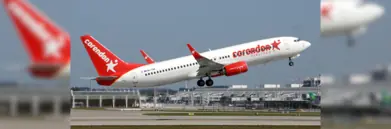 Corendon Airlines plane taking off