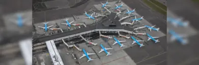 KLM terminal at Amsterdam Schiphol Airport