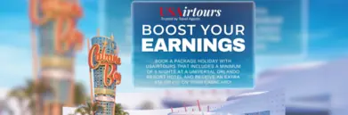 USAirtours boost your earnings incentive