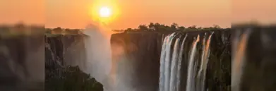 Victoria Falls sunset