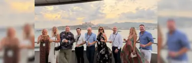 Agents onboard Scenic superyacht in Ibiza