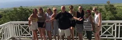 Belle Mont Farm St. Kitts May 2023 2 Lisa Emma Samantha Sophie Graham Francesca Emily Amisha Louise