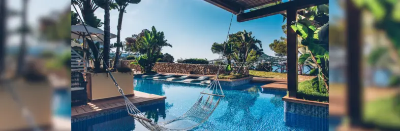 The pool area at Iberostar Selection Jardin Del Sol Suites.