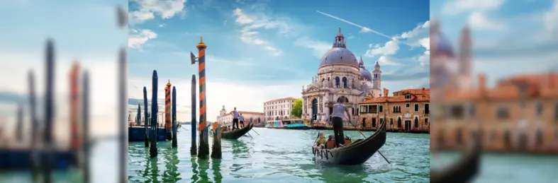 The Grand Canal in Venice, Italy.