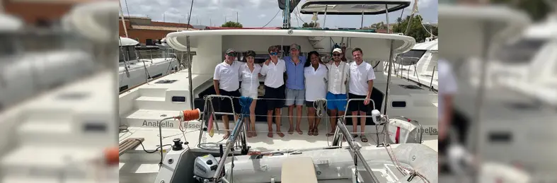 Darren Pearson, Playa Hotels & Resorts; Nikolina Koleva, Revenue Coordinator, TUI; Oliver Pearson, Playa Hotels & Resorts; Richard Pavelka, Revenue Manager, TUI; Nicola Francis, Playa Hotels & Resorts; Lucian Butas, Contracting Manager, TUI; Anders Sparkhall, Playa Hotels & Resorts celebrating the launch of two Dominican properties.