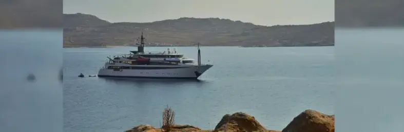 Image of a Seafarer vessel out at sea. 