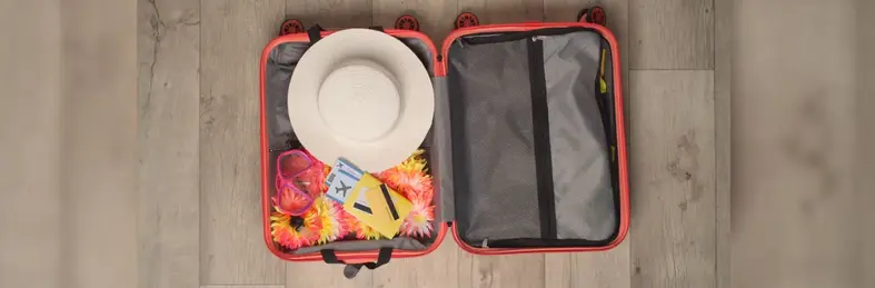 Image of a packed suitcase