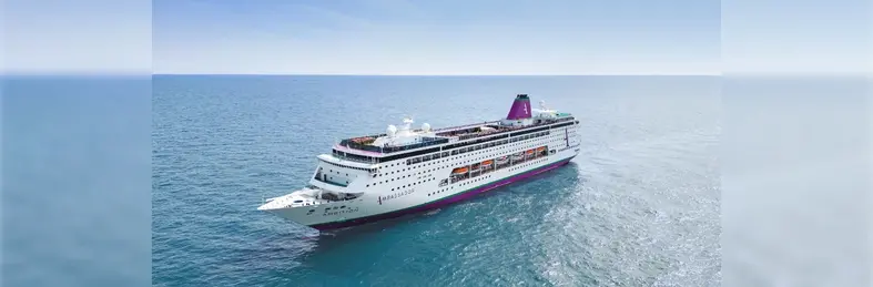 Ambassador Cruise Line's Ambition at sea.