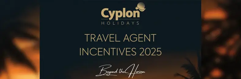 The front cover of Cyplon Holidays' Travel Agent Incentives 2025 brochure.