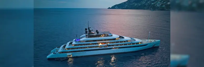 Emerald Sakara at sea during sunset.