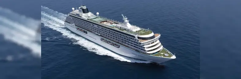 Image of a Crystal ship sailing in the sea 