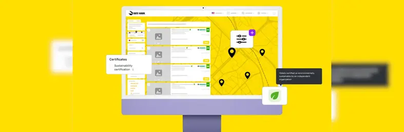New RateHawk sustainable certification interface on the website