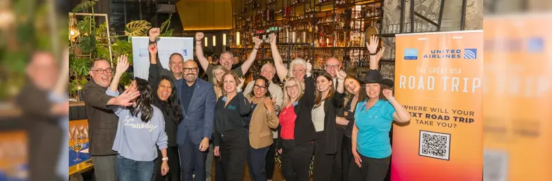Delegates from Brand USA and US-based tourism boards at 'The Great USA Road Trip' event.