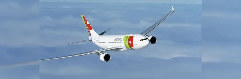 Image of TAP aircraft in flight