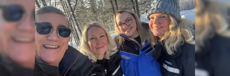 Agents and Transun representatives on the fam trip in Lapland.