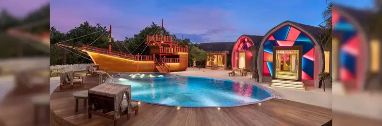 The Kids' Club pirate ship at JW Marriott Maldives