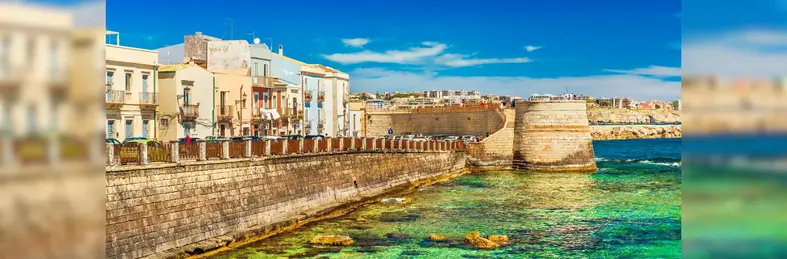Ortygia, a small island which is the historical centre of the city of Syracuse, Sicily.
