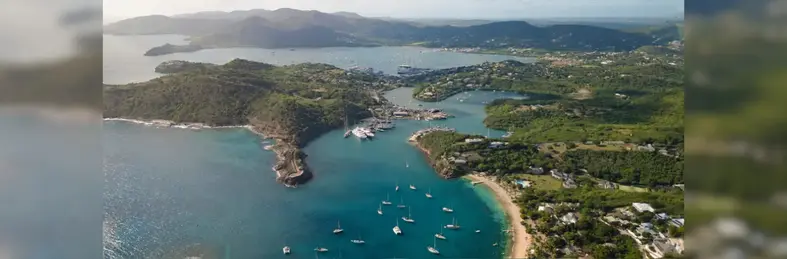 A bird's eye view of Antigua
