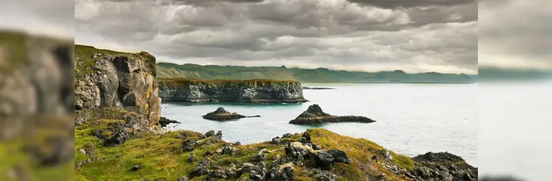Hellnar, a small fishing village on the Snæfellsnes Peninsula in West Iceland