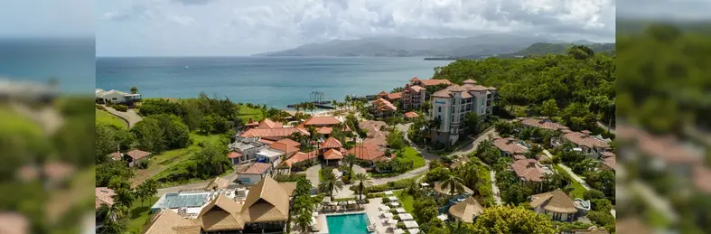 An aerial view of Sandals Grenada Resort & Spa