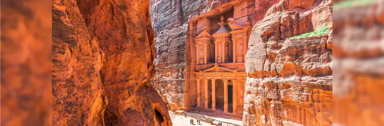 Al Khazneh (the Treasury) in Petra, Jordan.