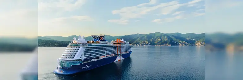 Celebrity Xcel approaching port