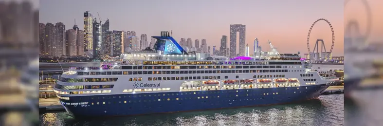 Celestyal Journey docked in Dubai.