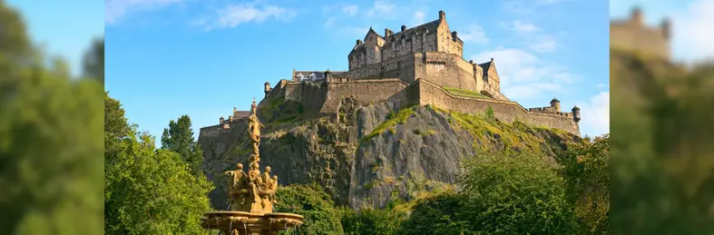 Edinburgh Castle in Edinburgh, Scotland.
