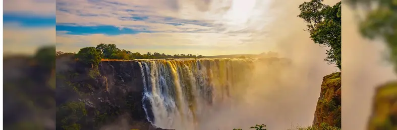 Victoria Falls in Zimbabwe.