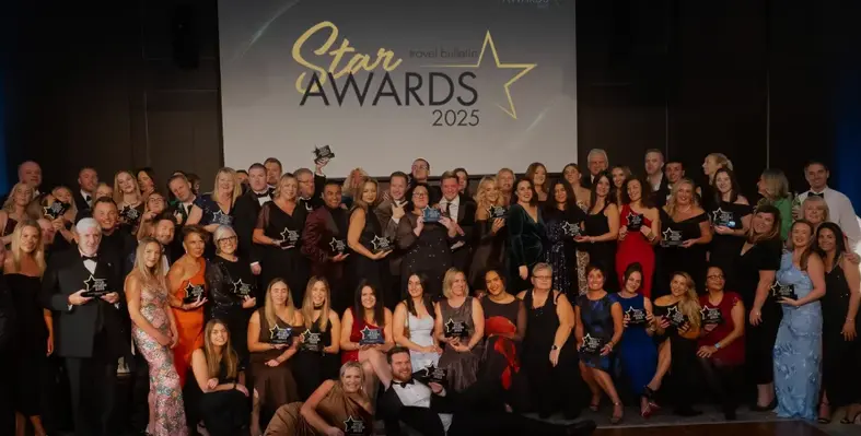 Winners of the 2025 Star Awards on stage at the Hilton London Bankside.