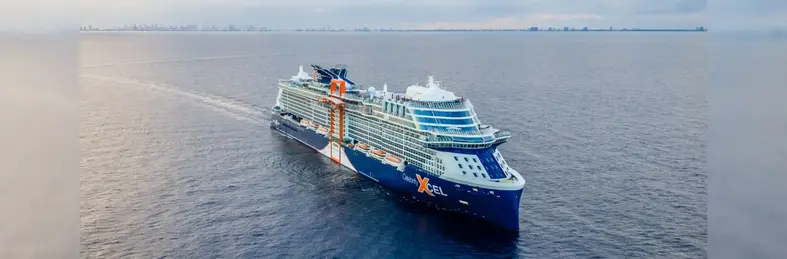 Celebrity Xcel arriving in Fort Lauderdale, Florida.