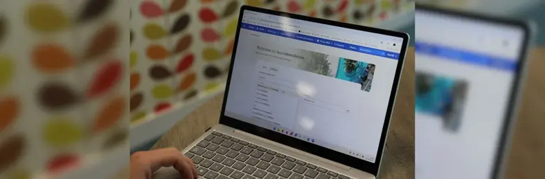 A travel agent using the new Co-Pilot tool on the Travel Counsellors portal.