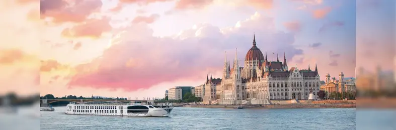 Super Ship Maria Theresa sailing in Budapest.