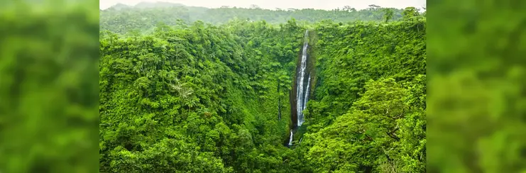 Papapapaitai falls in Upolu island, Samoa 