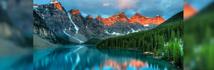 Lake Louise at sunrise