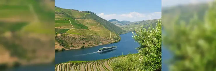 A CGI render of the Emerald Nova on the Douro River.