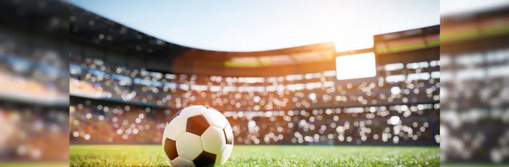 Football in a stadium