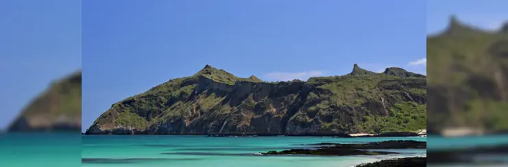 An island in the Galapagos region