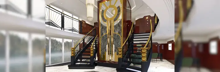 The bold lobby of S.S Marlene