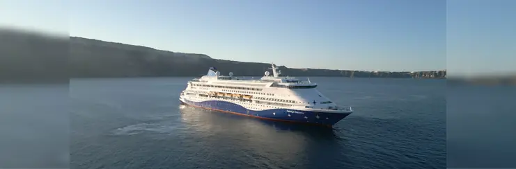 Celestyal Discovery ship in the sea 