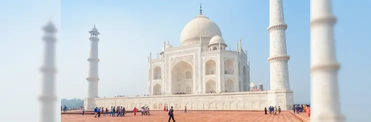 The Taj Mahal in Agra, India
