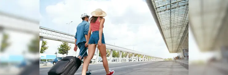 A couple on holiday