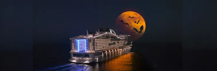 A spooky MSC cruise ship
