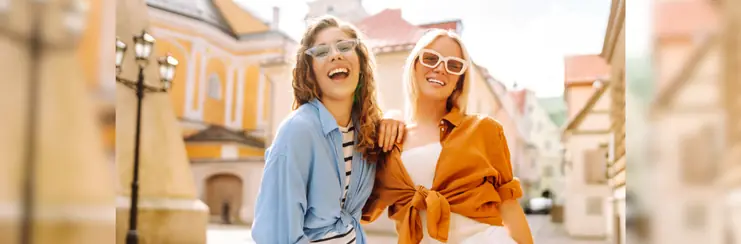 Girls giggling