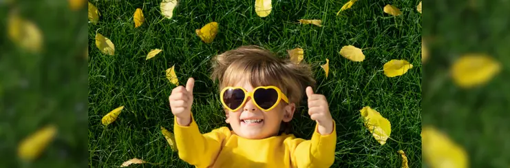 Kid smiling