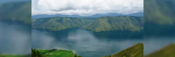 Sumatra landscapes with jungle and sea