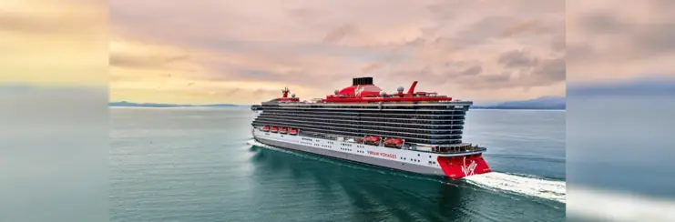 Virgin Voyages ship 'Brilliant Lady' on the water