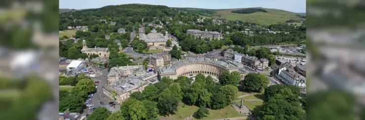 Drone view of Buxton