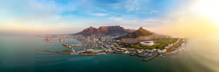 Cape Town view from the sea
