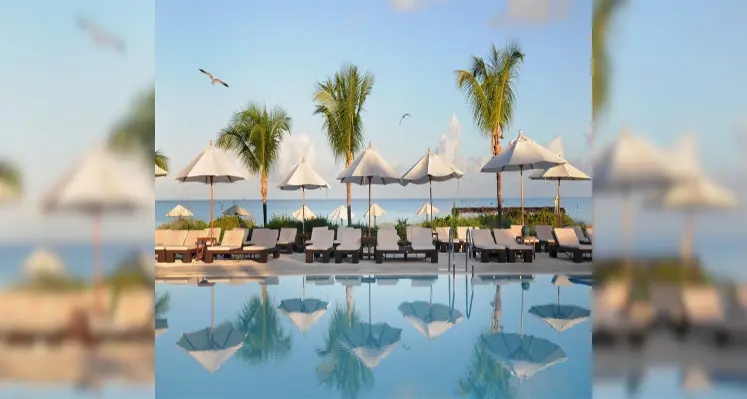 Beachside pool at Club Med Punta Cana.